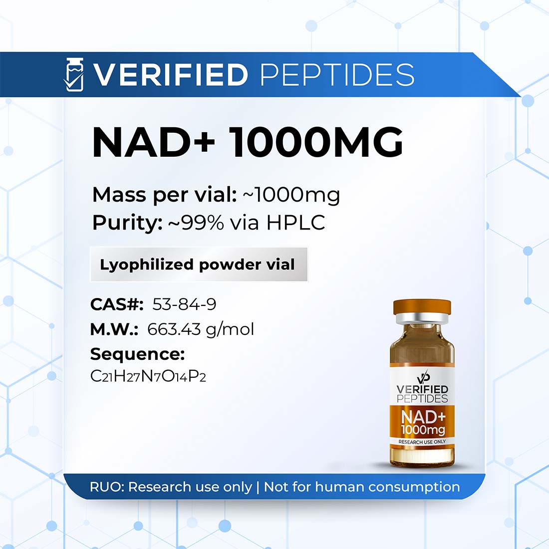 NAD+ Peptide (1000MG) — Elementor