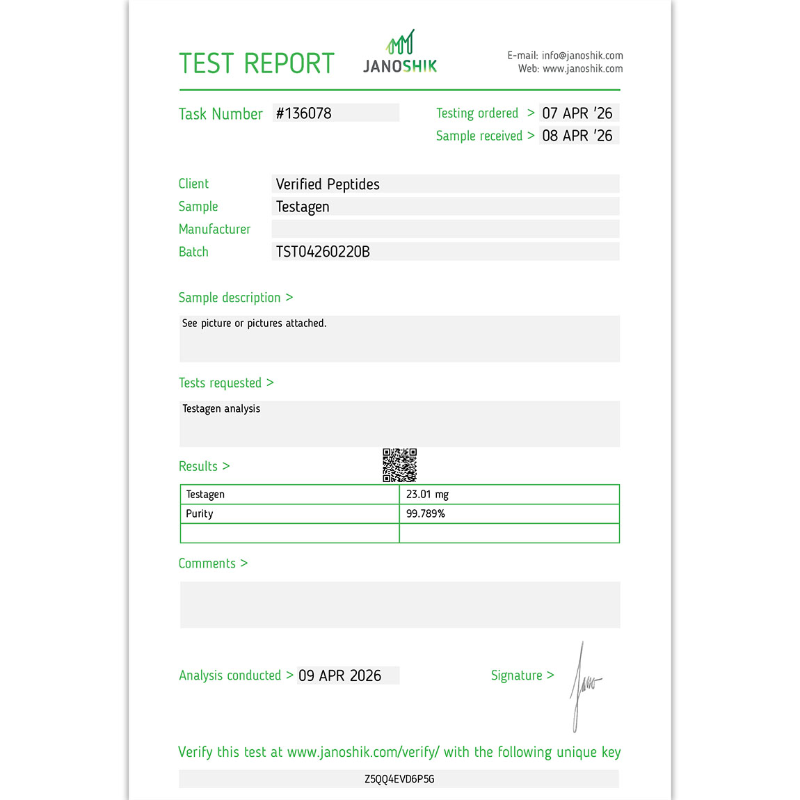 Testagen Peptide (20MG) — Elementor - Image 2