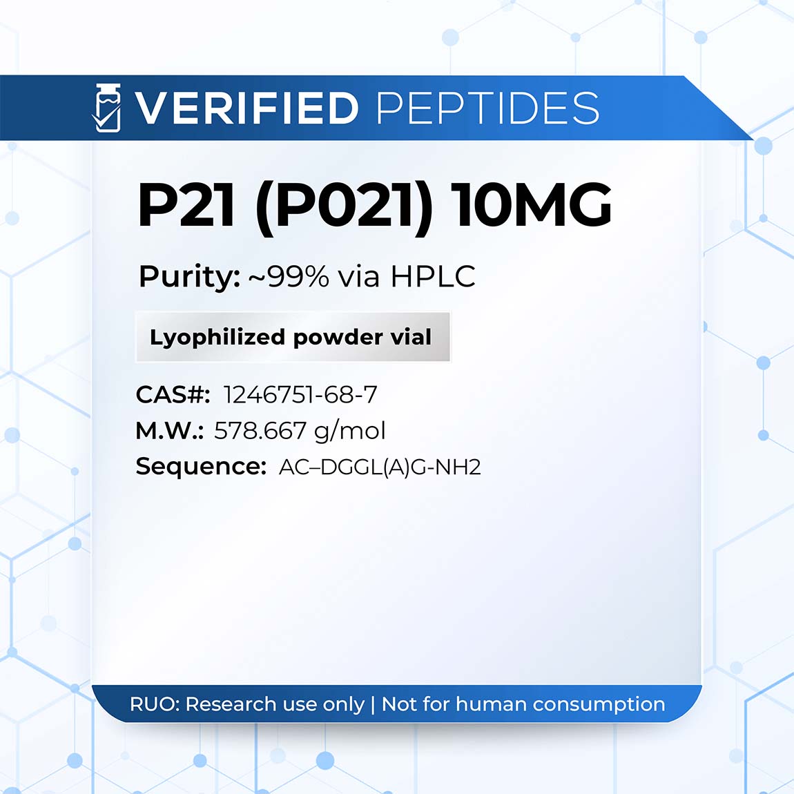 P21 Peptide 10MG (P021) — Elementor
